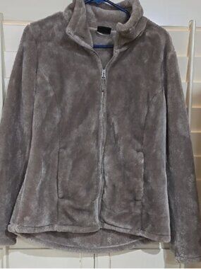 32° Heat Women's Gray Fleece Jacket Size M